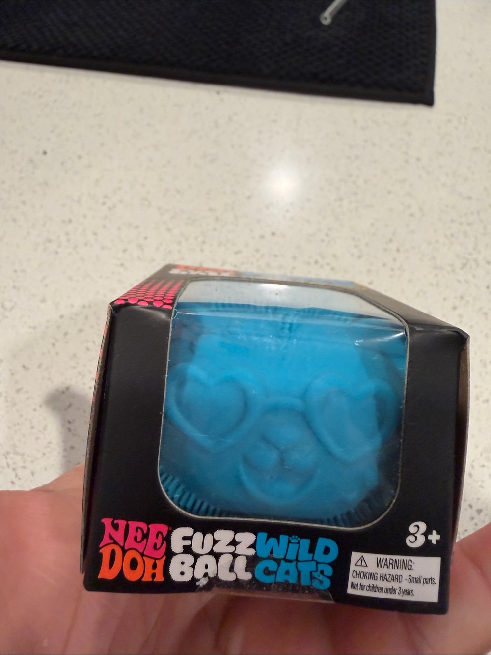 AUTHENTIC NEE DOH Fuzz Ball Wild Cats - Blue